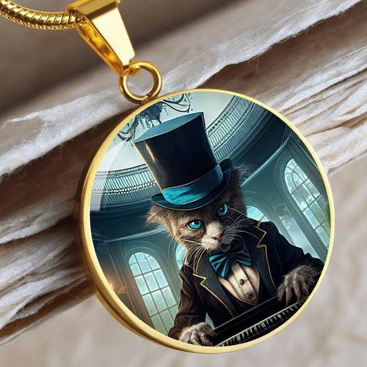 Top Hat Cat Necklace - Jewelry - Epileptic Al’s Shop