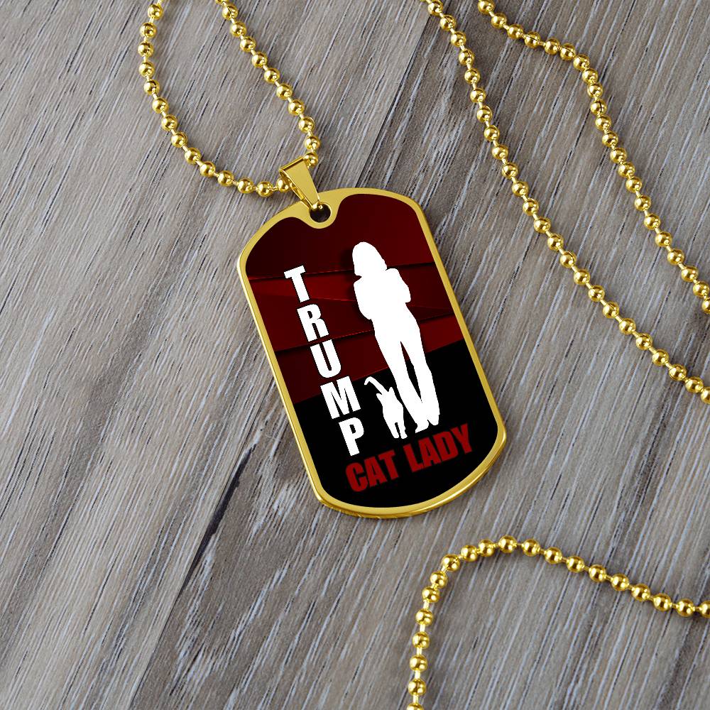 Trump Cat Lady Dog Tag Necklace - Jewelry - EpiAl's Shop