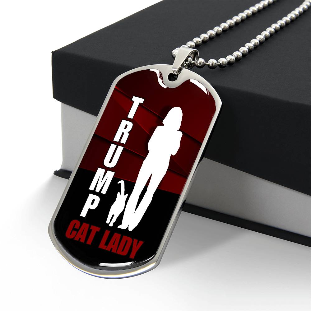 Trump Cat Lady Dog Tag Necklace - Jewelry - EpiAl's Shop