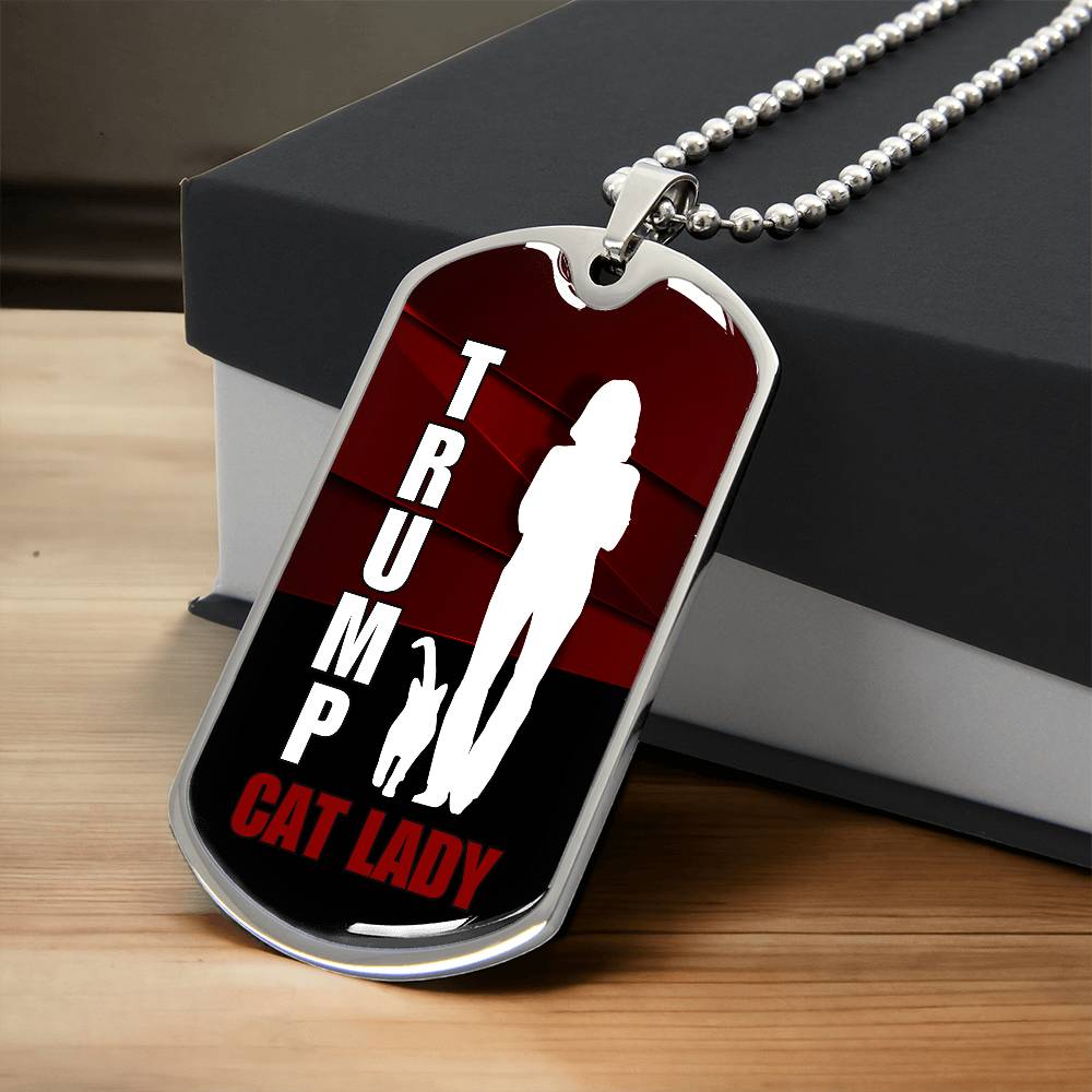 Trump Cat Lady Dog Tag Necklace - Jewelry - EpiAl's Shop