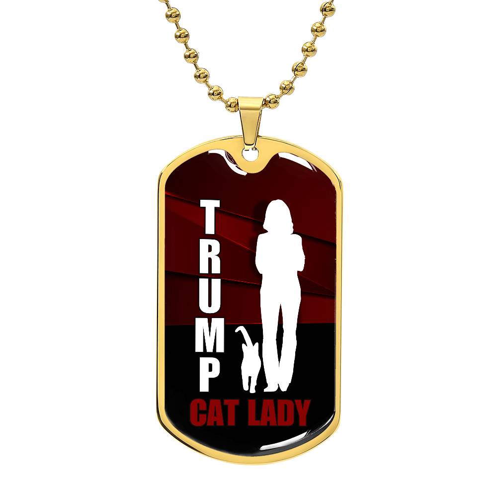 Trump Cat Lady Dog Tag Necklace - Jewelry - EpiAl's Shop