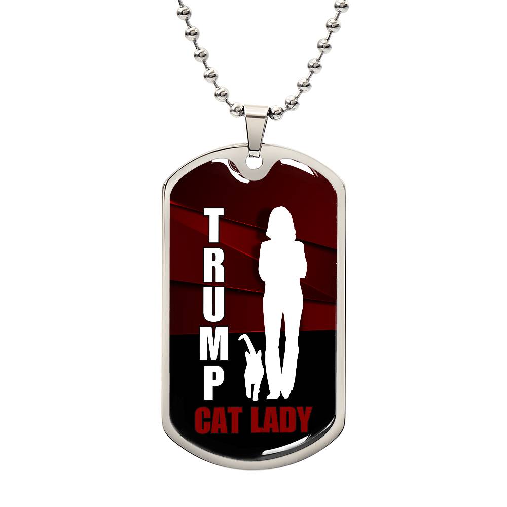 Trump Cat Lady Dog Tag Necklace - Jewelry - EpiAl's Shop