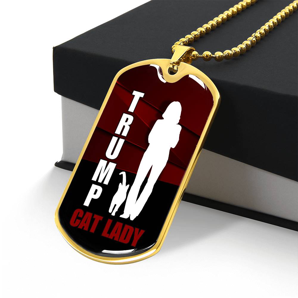 Trump Cat Lady Dog Tag Necklace - Jewelry - EpiAl's Shop