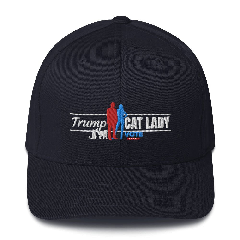 Trump Cat Lady Embroidered Structured Twill Cap - Hats - EpiAl's Shop