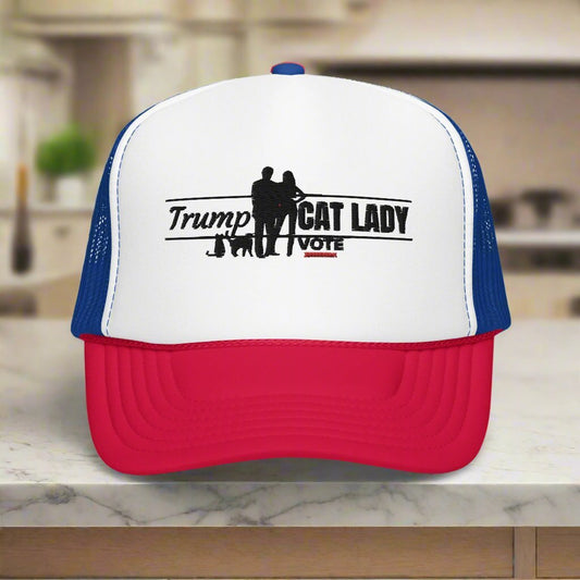 Trump Cat Lady Foam Truckers Hat - Hats - EpiAl's Shop