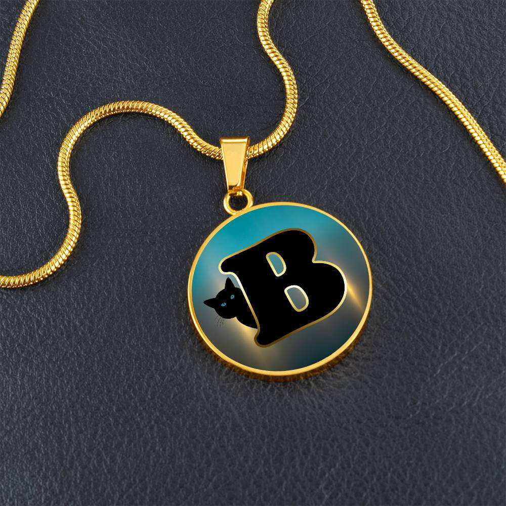 Turquoise Gold B Necklace - Jewelry - Epileptic Al’s Shop