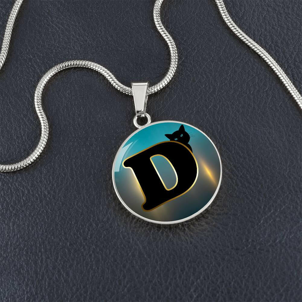 Turquoise Gold D Necklace - Jewelry - Epileptic Al’s Shop