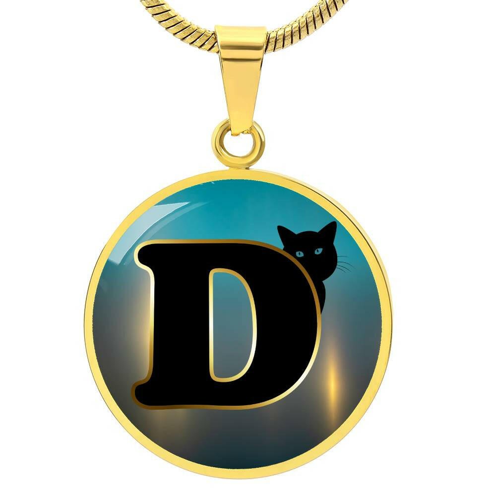 Turquoise Gold D Necklace - Jewelry - Epileptic Al’s Shop
