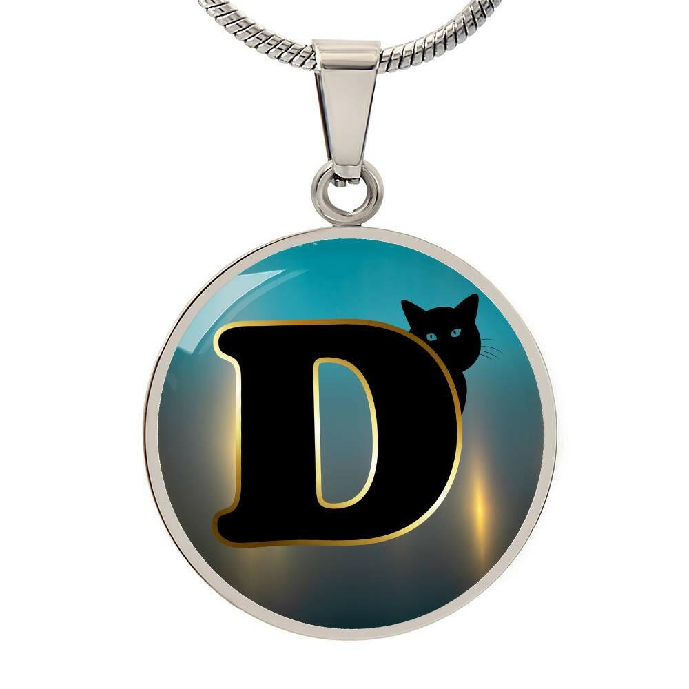 Turquoise Gold D Necklace - Jewelry - Epileptic Al’s Shop