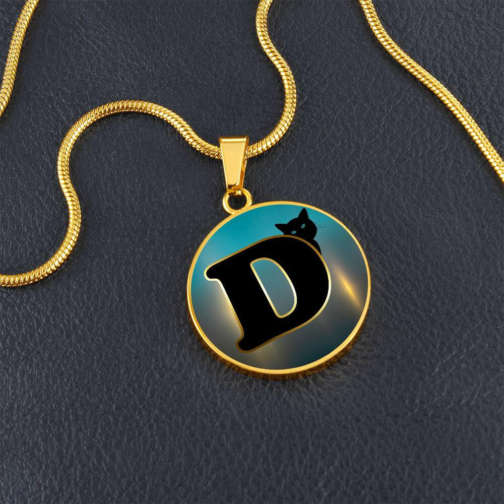 Turquoise Gold D Necklace - Jewelry - Epileptic Al’s Shop