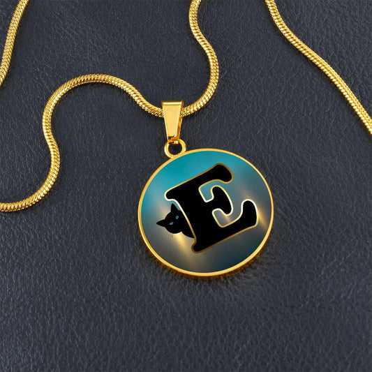 Turquoise Gold E Necklace - Jewelry - Epileptic Al’s Shop