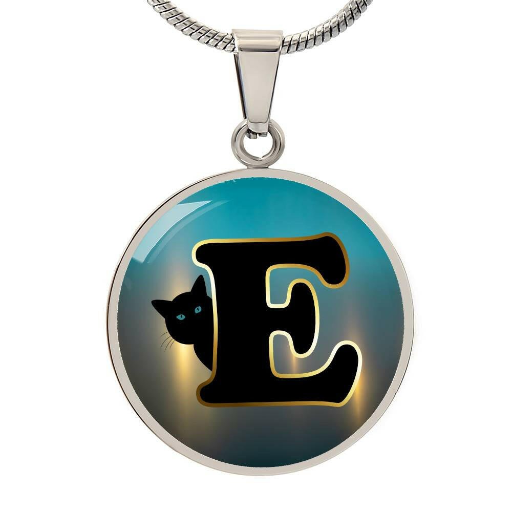 Turquoise Gold E Necklace - Jewelry - Epileptic Al’s Shop