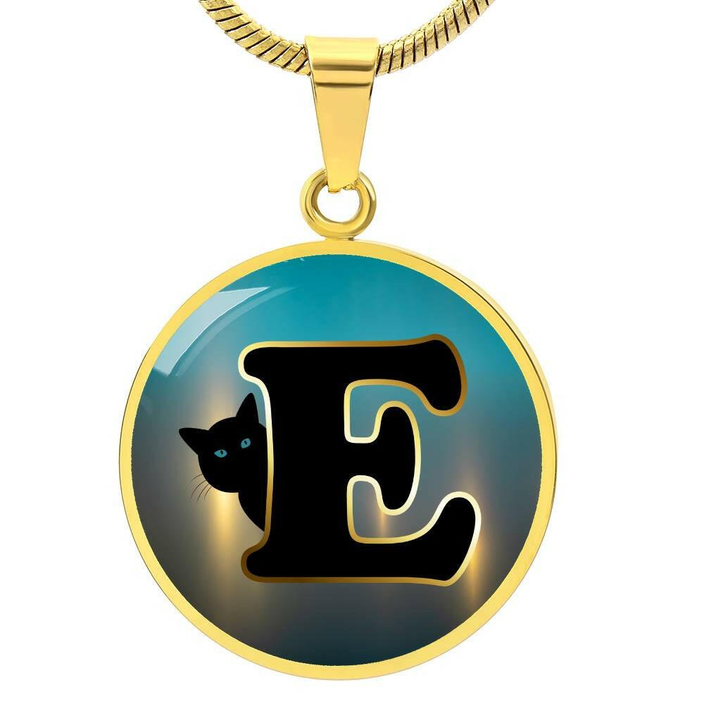 Turquoise Gold E Necklace - Jewelry - Epileptic Al’s Shop