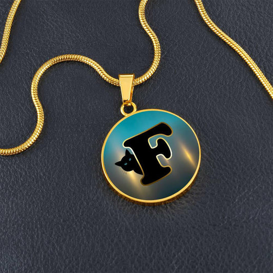 Turquoise Gold F Necklace - Jewelry - Epileptic Al’s Shop