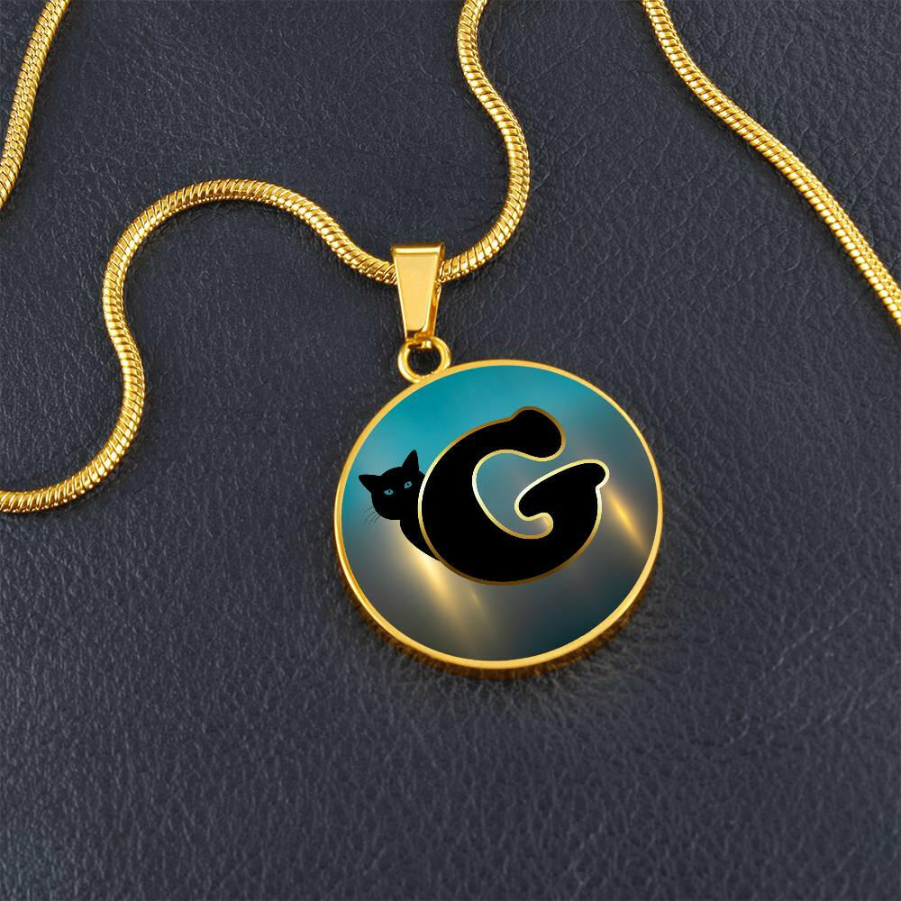 Turquoise Gold G Necklace - Jewelry - Epileptic Al’s Shop