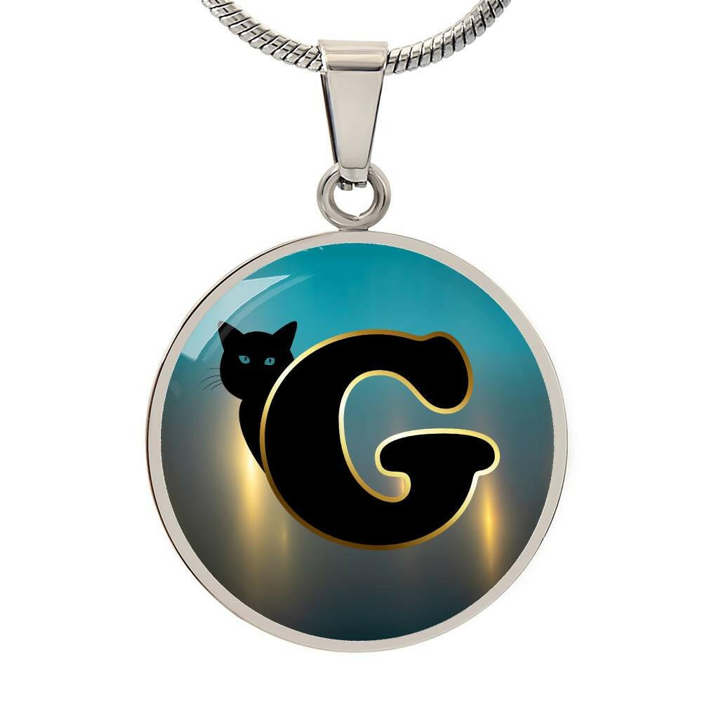 Turquoise Gold G Necklace - Jewelry - Epileptic Al’s Shop