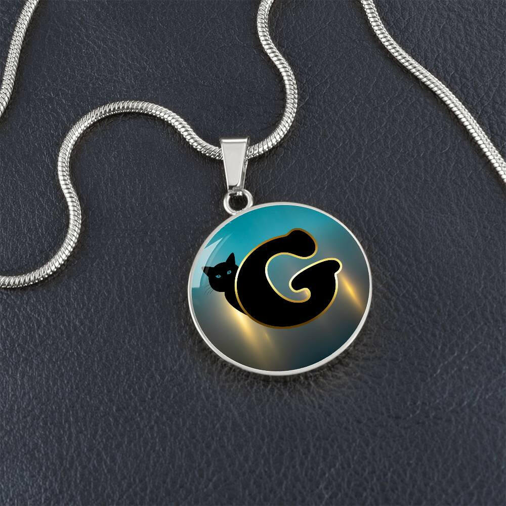 Turquoise Gold G Necklace - Jewelry - Epileptic Al’s Shop