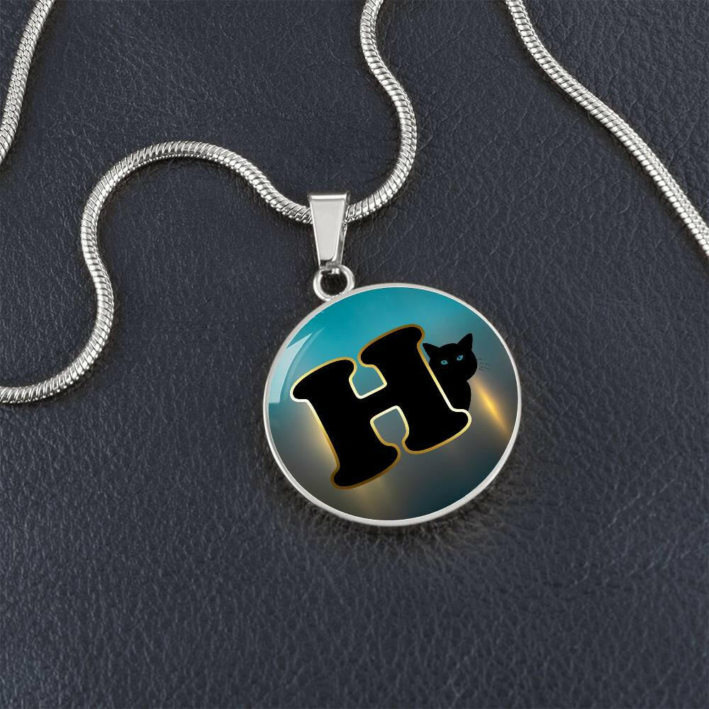 Turquoise Gold H Necklace - Jewelry - Epileptic Al’s Shop