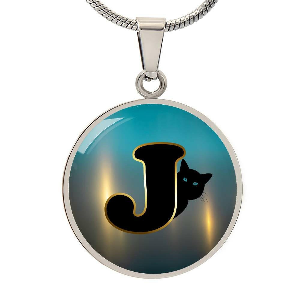 Turquoise Gold J Necklace - Jewelry - Epileptic Al’s Shop