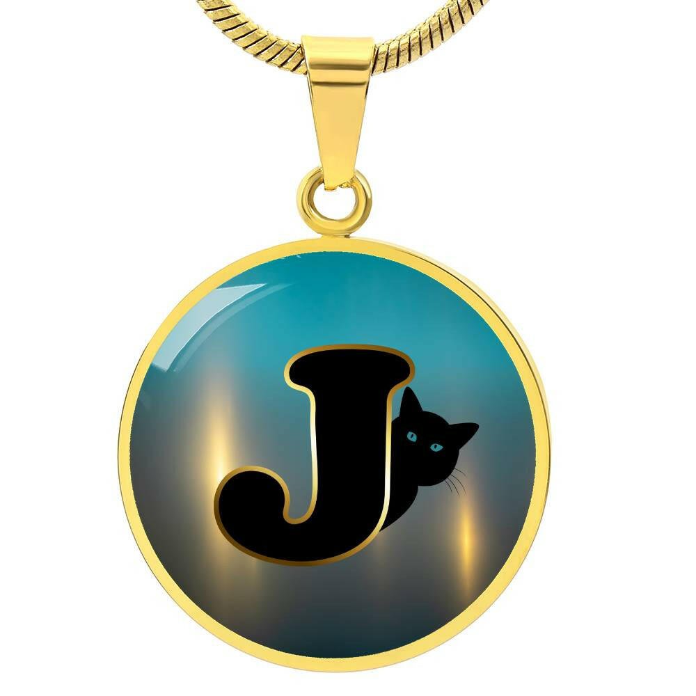 Turquoise Gold J Necklace - Jewelry - Epileptic Al’s Shop