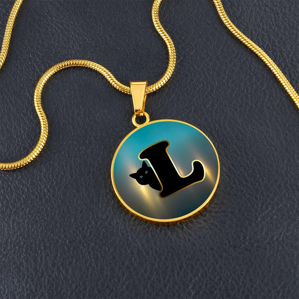 Turquoise Gold L Necklace - Jewelry - Epileptic Al’s Shop