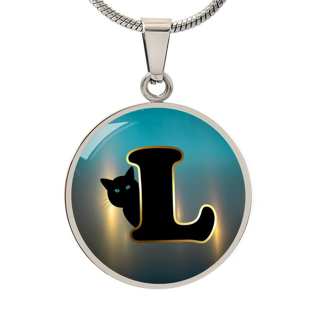 Turquoise Gold L Necklace - Jewelry - Epileptic Al’s Shop