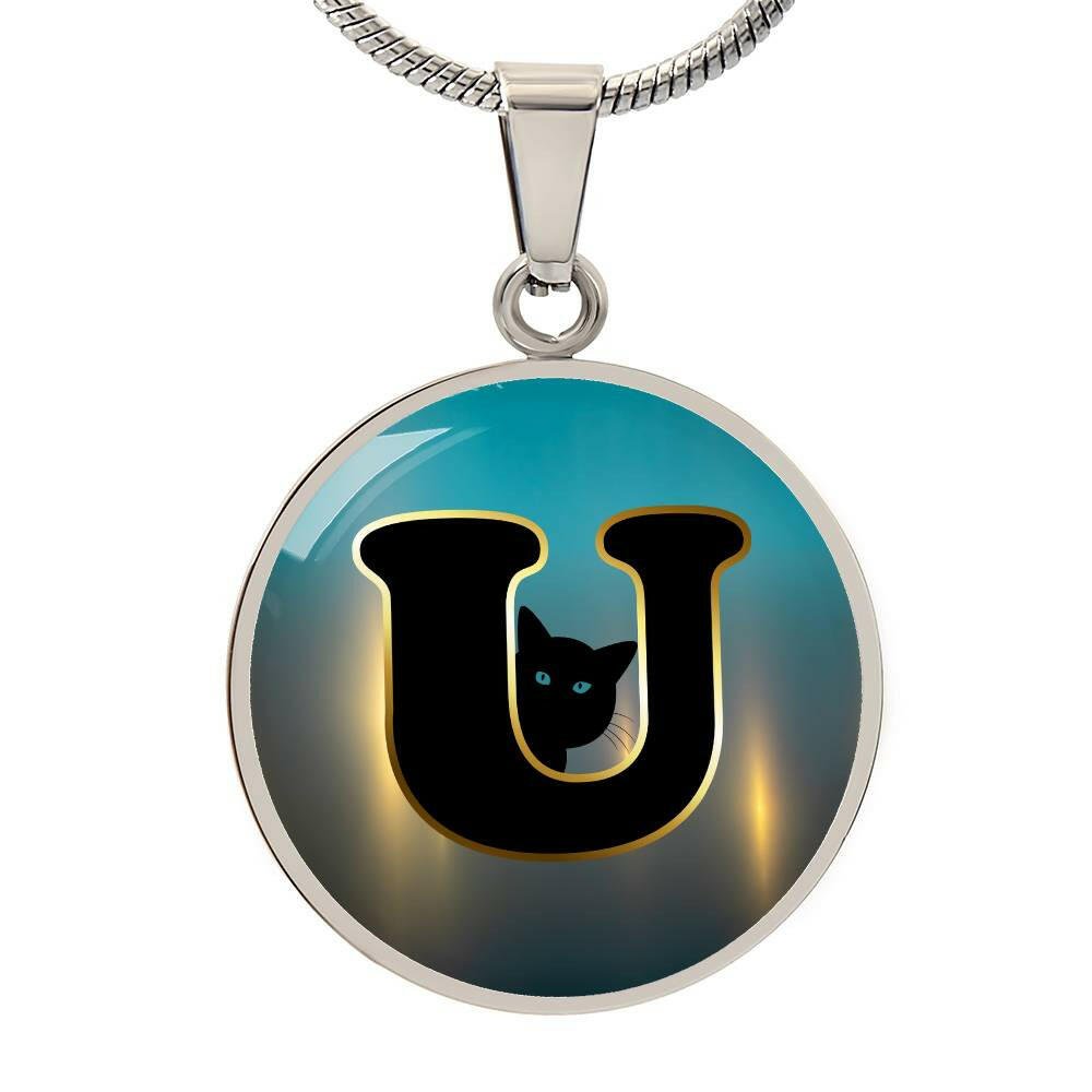 Turquoise Gold U Necklace - Jewelry - Epileptic Al’s Shop