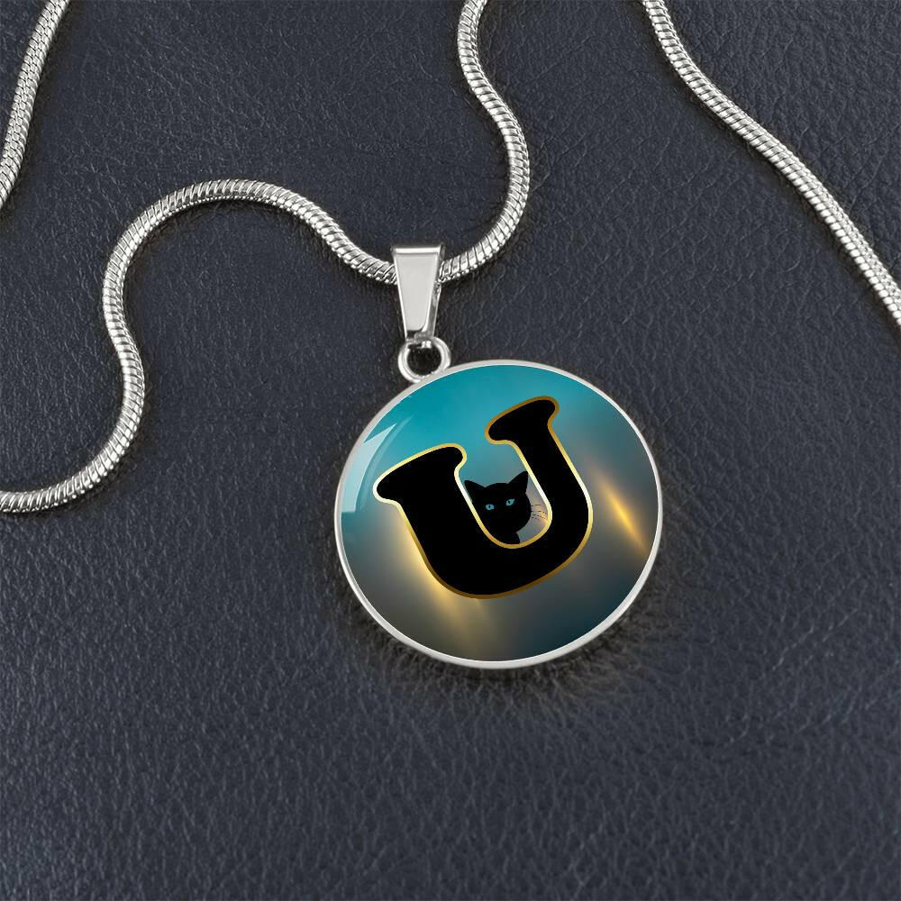 Turquoise Gold U Necklace - Jewelry - Epileptic Al’s Shop