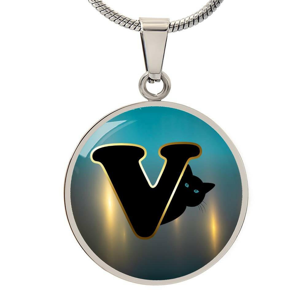 Turquoise Gold V Necklace - Jewelry - Epileptic Al’s Shop