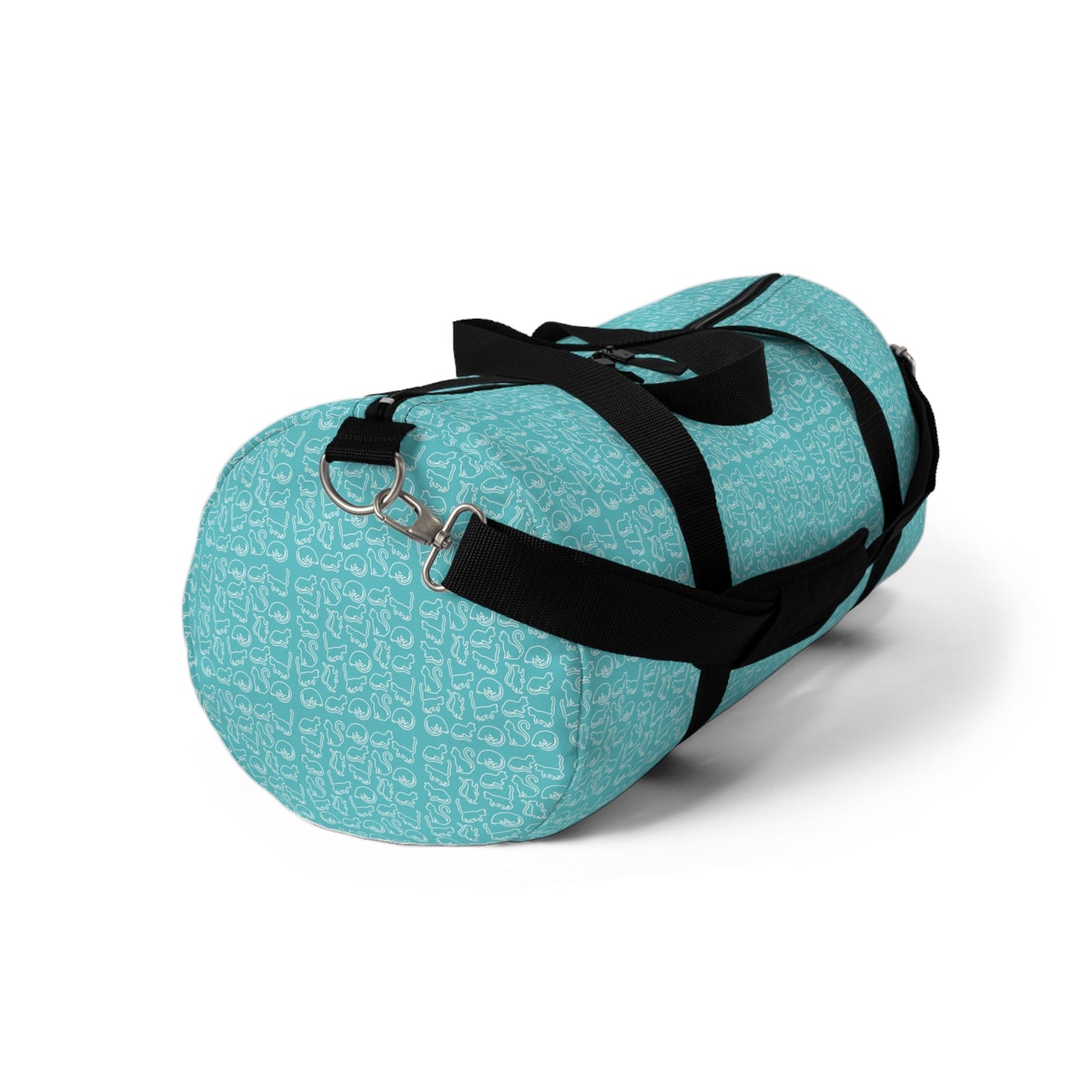 Turquoise Kitties Duffel Bag - Bags - Epileptic Al’s Shop