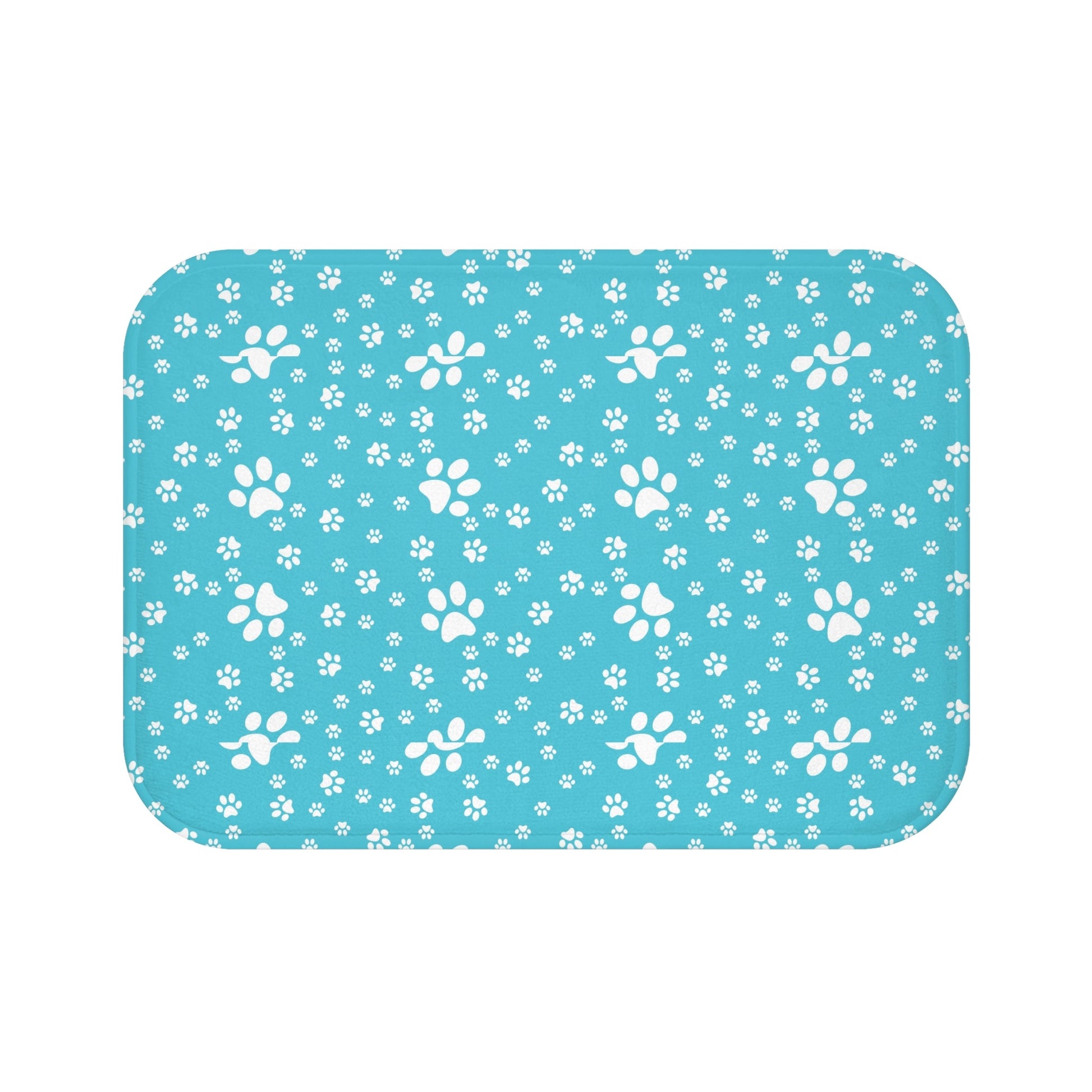 Turquoise Paw Bath Mat - Home Decor - Epileptic Al’s Shop