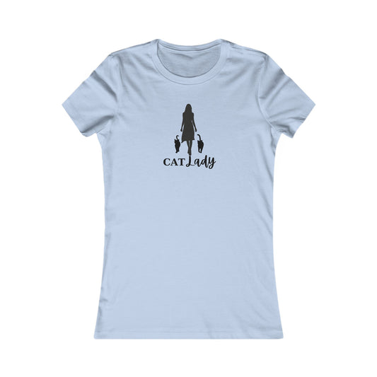 Two Cat Lady Women's Favorite Tee - T - Shirt - Epileptic Al’s Shop