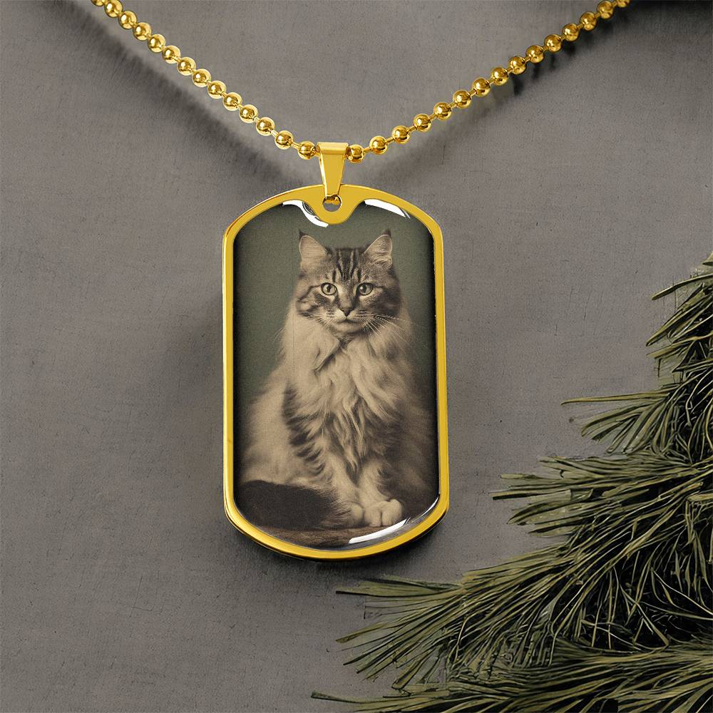 Vintage Fluffy Cat Necklace - Jewelry - Epileptic Al’s Shop