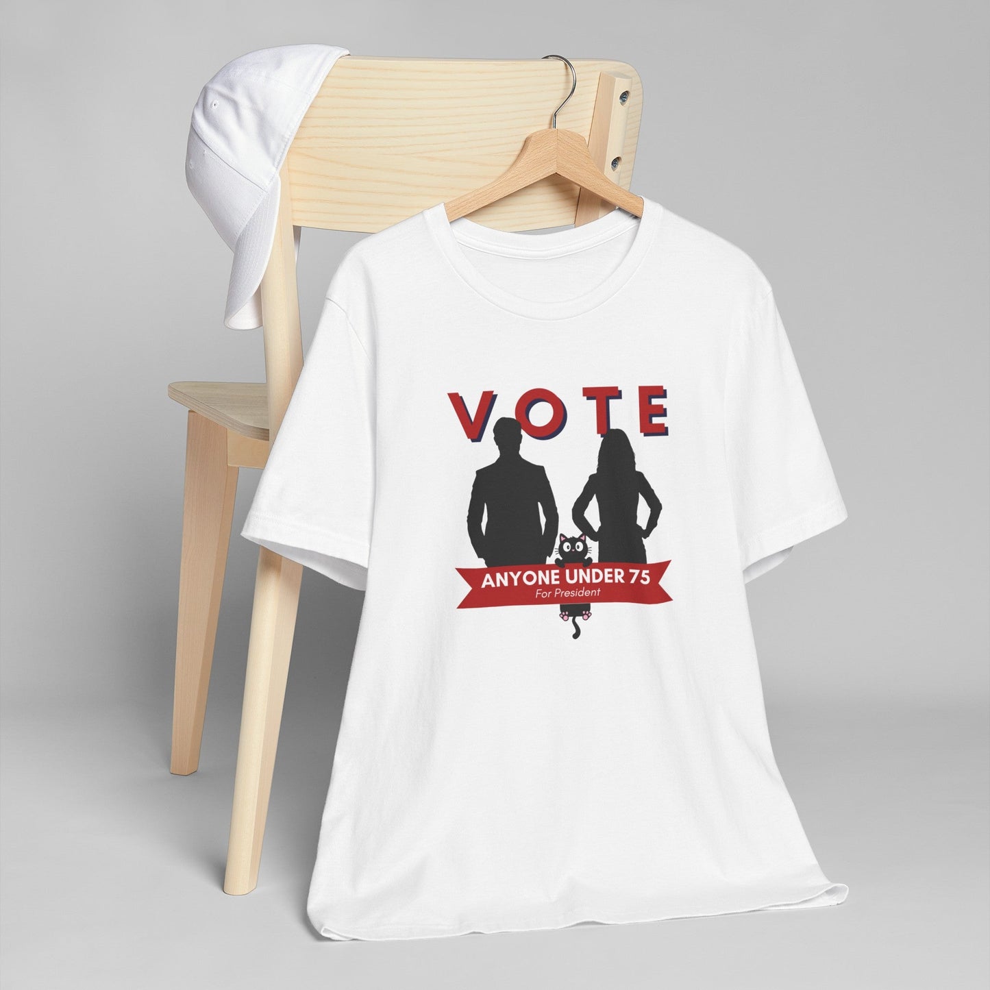 Vote Anyone Under 75 Unisex Jersey T - Shirt - T - Shirt - Epileptic Al’s Shop