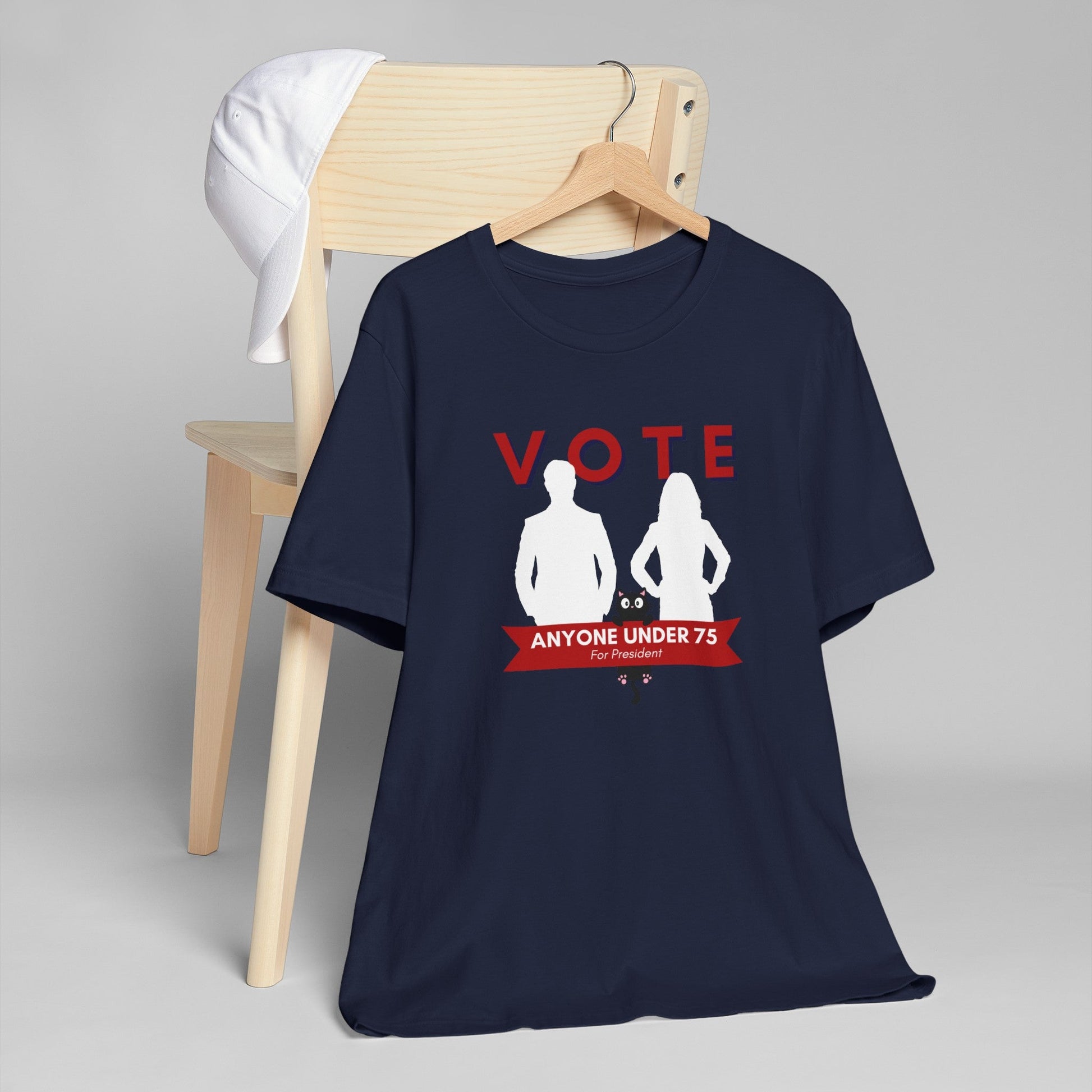 Vote Anyone Under 75 Unisex Jersey T - Shirt - T - Shirt - Epileptic Al’s Shop