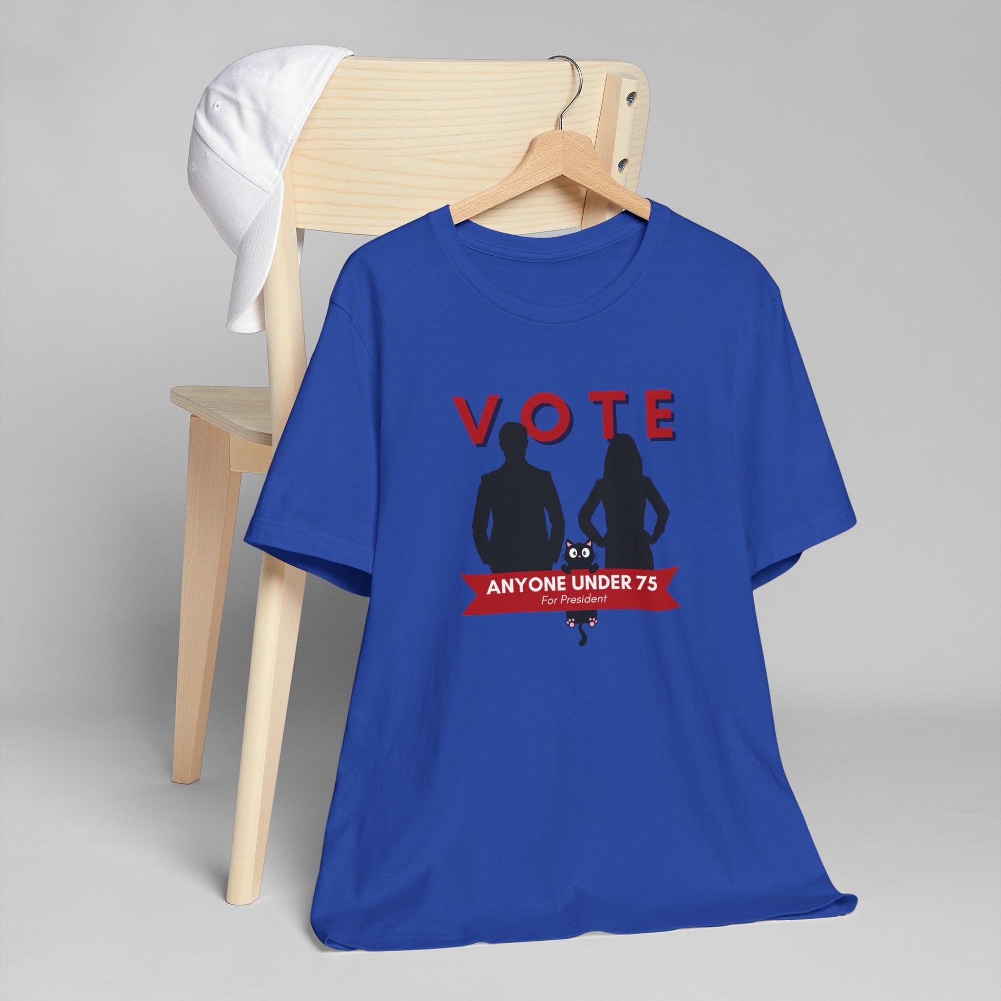 Vote Anyone Under 75 Unisex Jersey T - Shirt - T - Shirt - Epileptic Al’s Shop