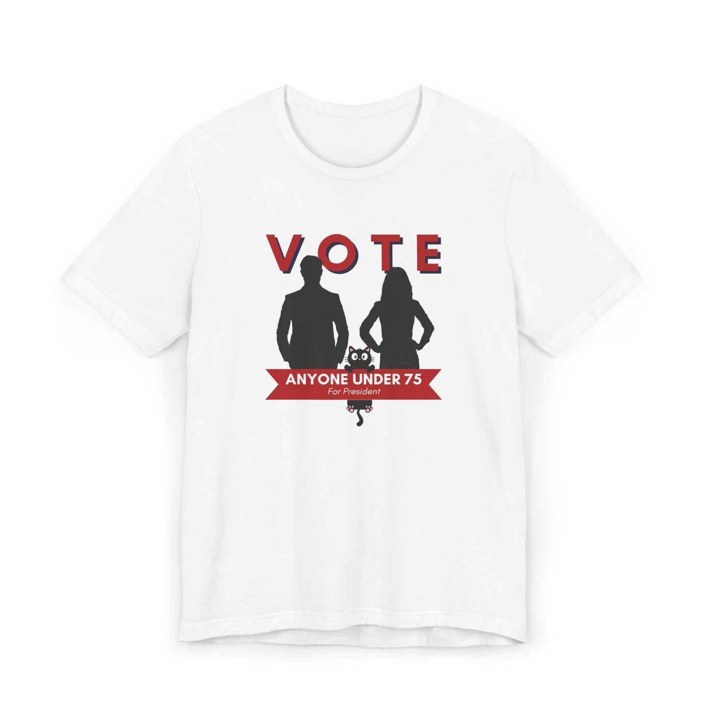 Vote Anyone Under 75 Unisex Jersey T - Shirt - T - Shirt - Epileptic Al’s Shop