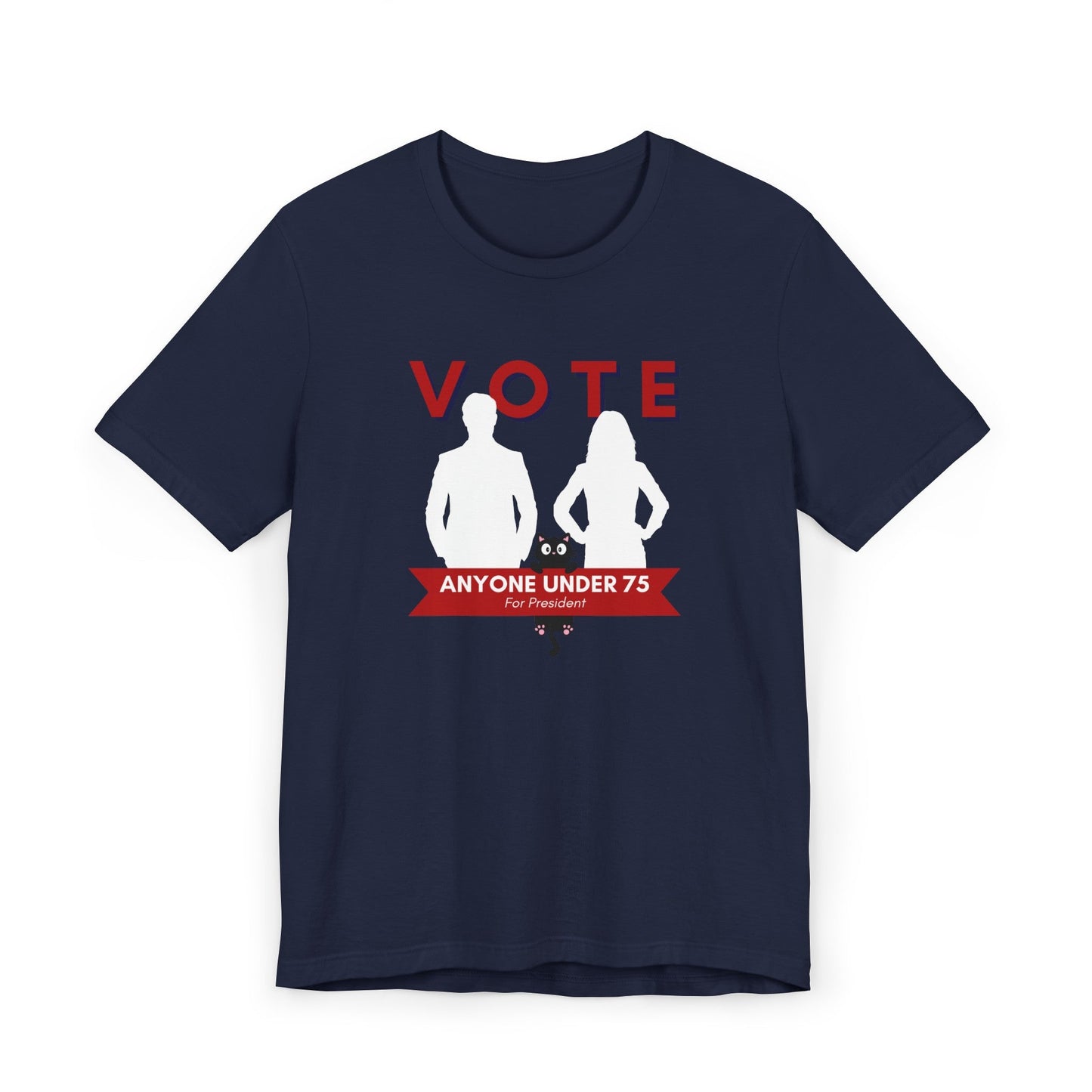 Vote Anyone Under 75 Unisex Jersey T - Shirt - T - Shirt - Epileptic Al’s Shop