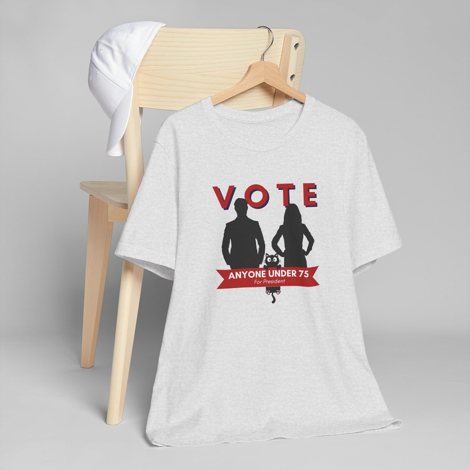 Vote Anyone Under 75 Unisex Jersey T - Shirt - T - Shirt - Epileptic Al’s Shop