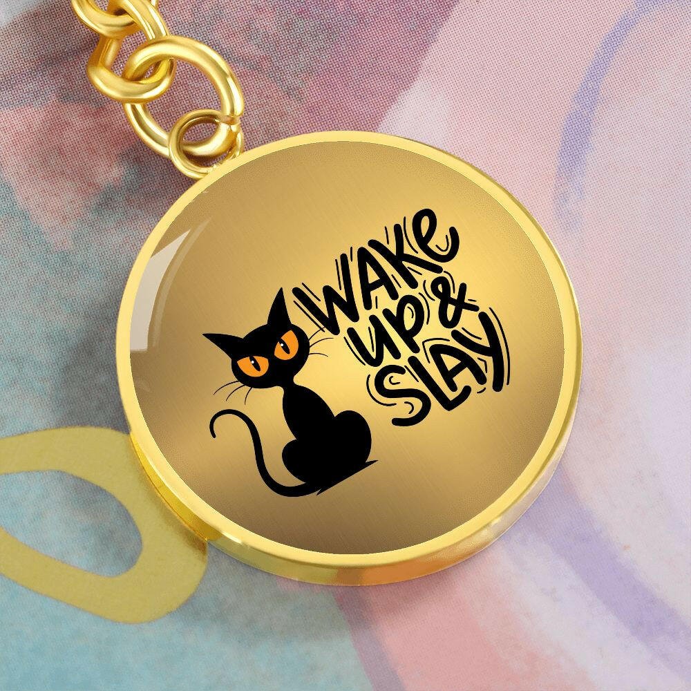 Wake Up & Slay Keychain - Jewelry - Epileptic Al’s Shop