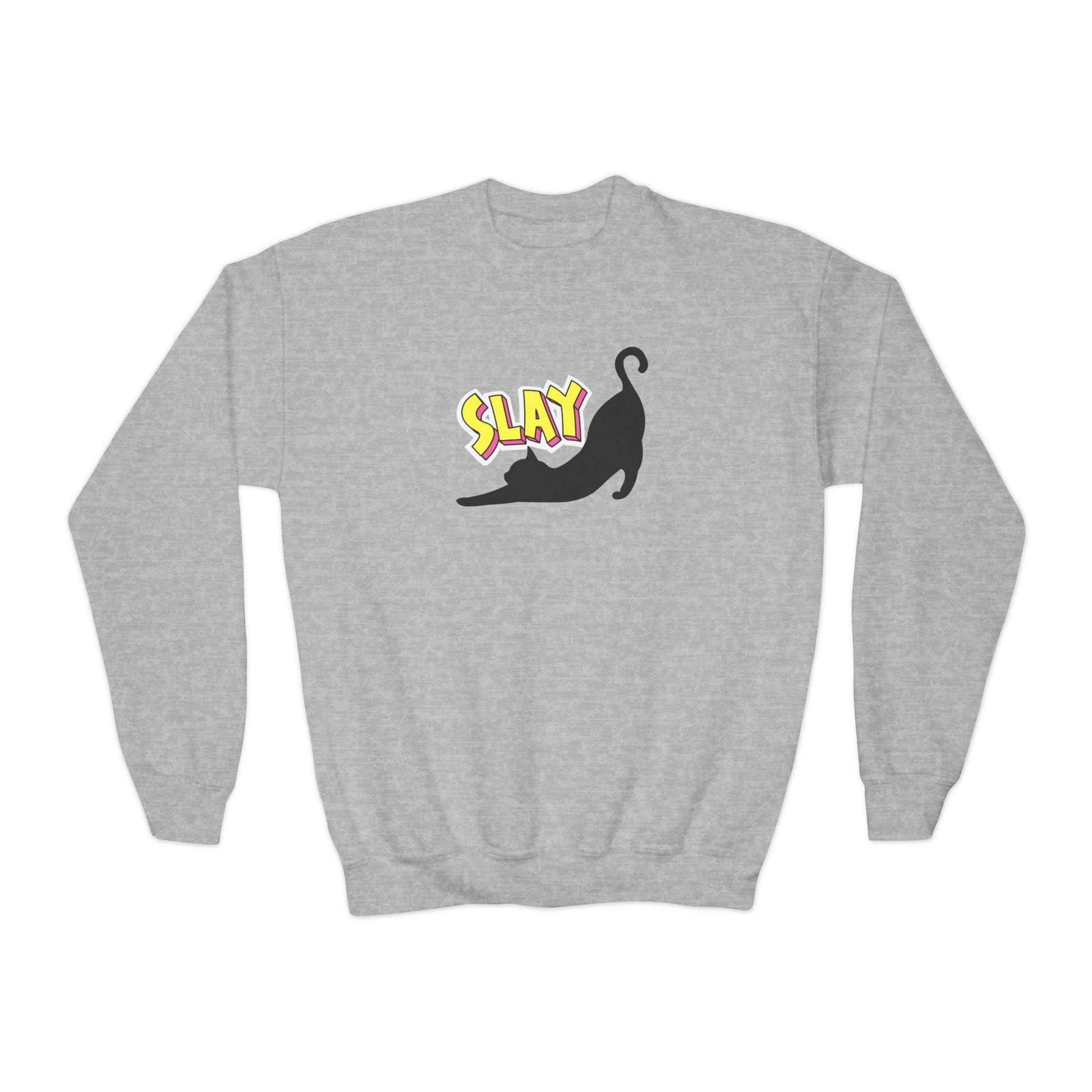 Wake Up & Slay Youth Crewneck Sweatshirt - Kids clothes - Epileptic Al’s Shop