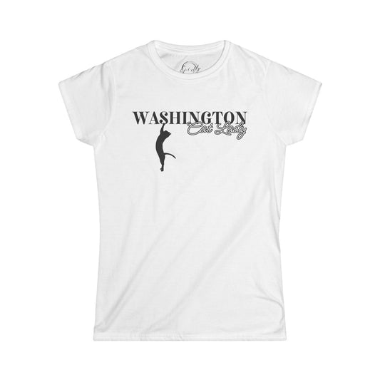 Washington Cat Lady Softstyle Tee - T - Shirt - EpiAl's Shop