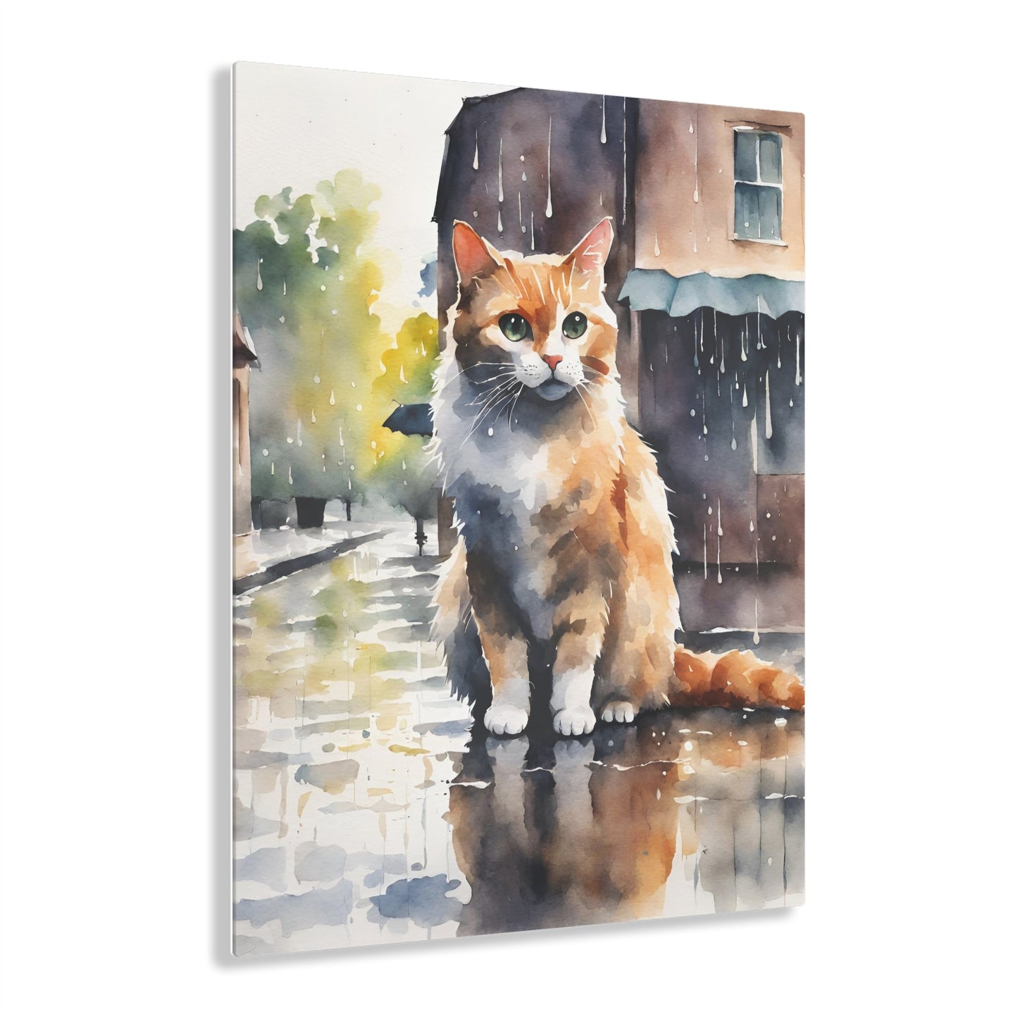 Watercolor Cat Acrylic Prints - Home Decor - Epileptic Al’s Shop