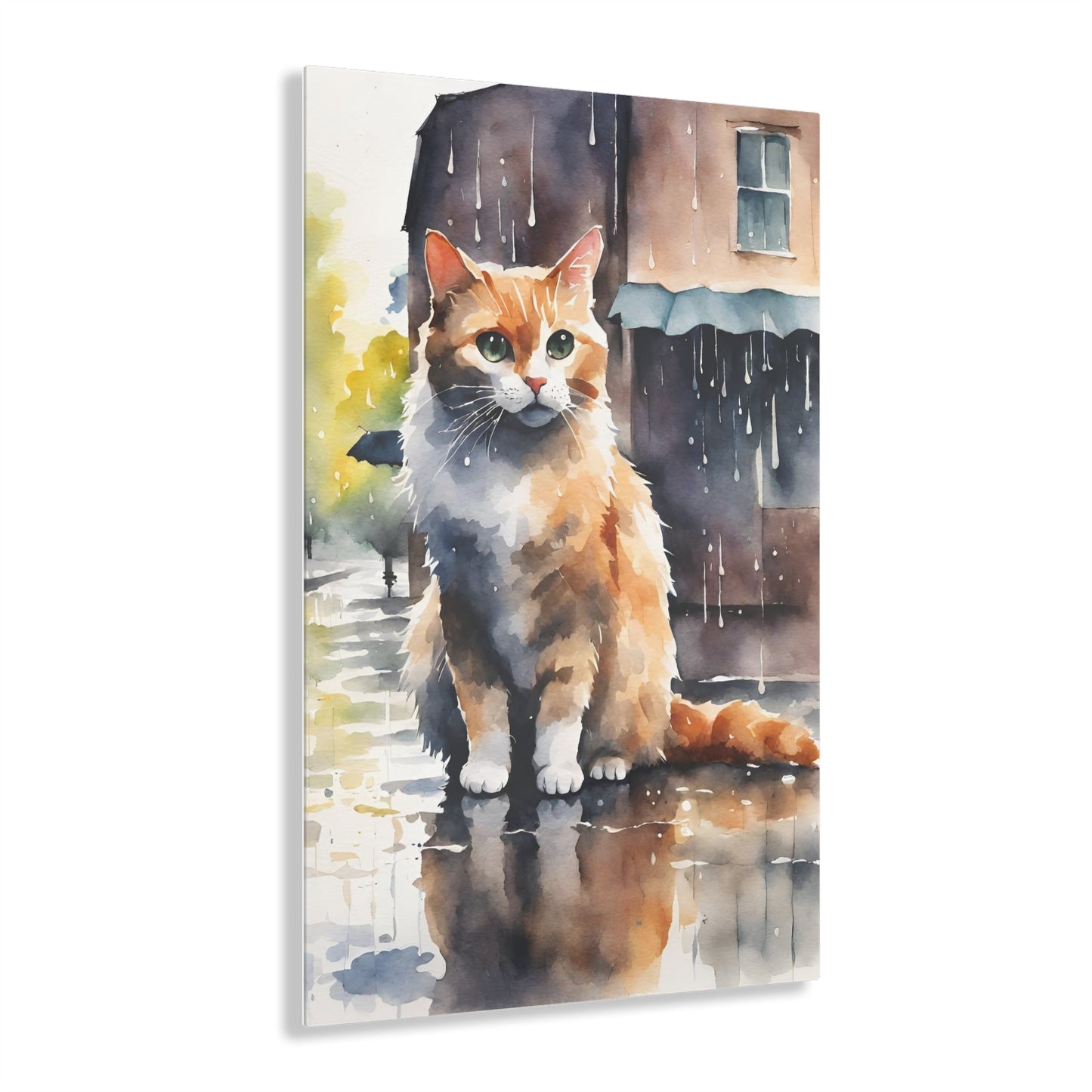 Watercolor Cat Acrylic Prints - Home Decor - Epileptic Al’s Shop