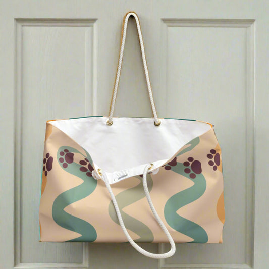 Wavy Paws Weekender Bag - Bags - Epileptic Al’s Shop