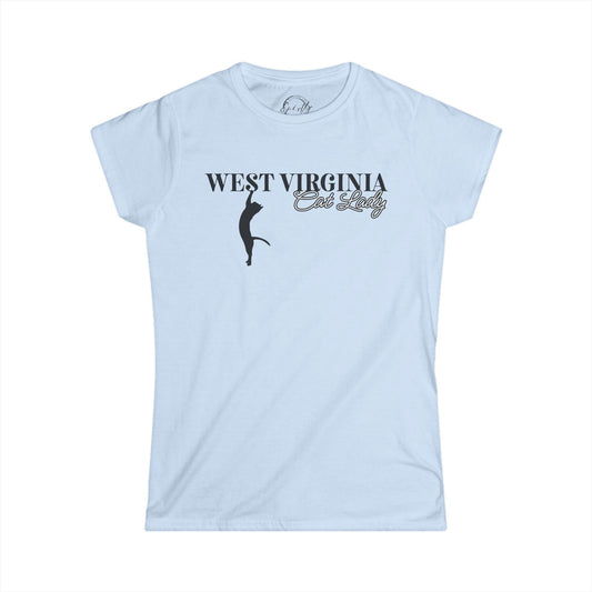 West Virginia Cat Lady Softstyle Tee - T - Shirt - EpiAl's Shop