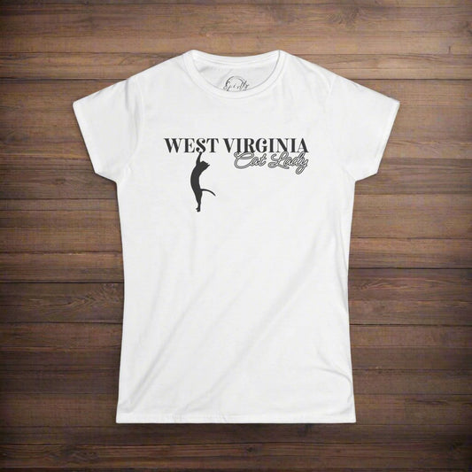 West Virginia Cat Lady Softstyle Tee - T - Shirt - EpiAl's Shop