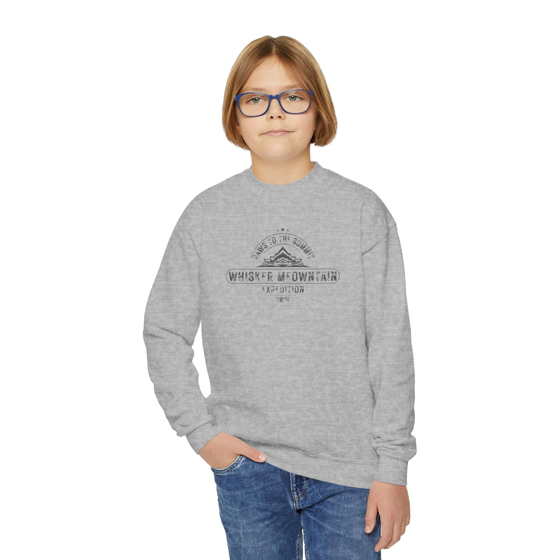 Whisker Mountain Youth Crewneck Sweatshirt - Kids clothes - EpiAl's Shop