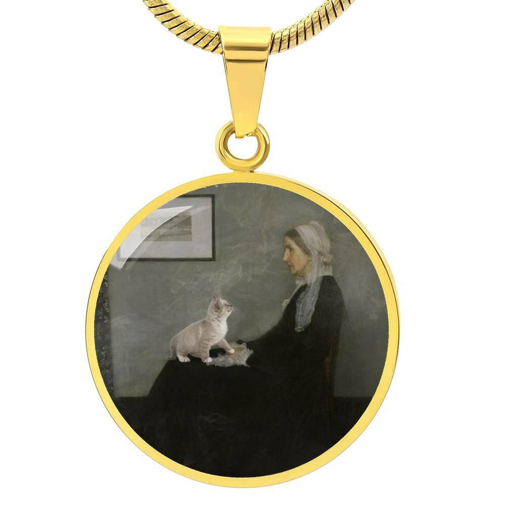 Whistler's Mother's Cat Necklace - Jewelry - Epileptic Al’s Shop