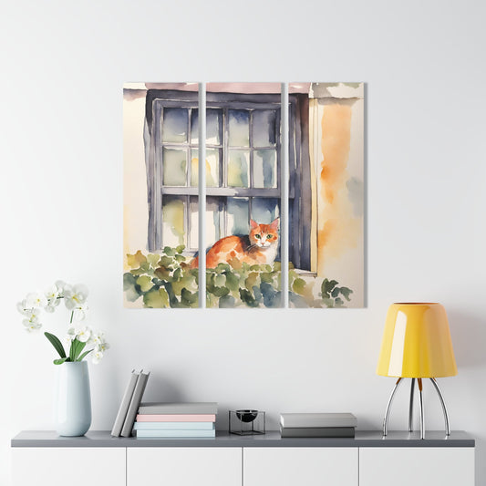 Window Kitty Acrylic Prints (Triptych) - Home Decor - Epileptic Al’s Shop